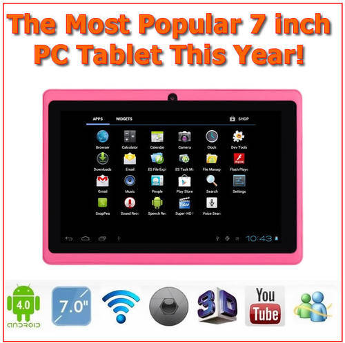 THE MOST POPULAR & NEWEST 7" Android PC Tablet Hot Pink In The Market Today!