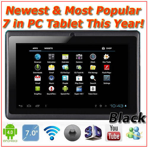 THE NEWEST & THE MOST POPULAR 7 INCH PC Tablet This Year - IN BLACK!