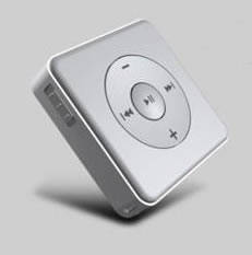 Square MP3 Player In White