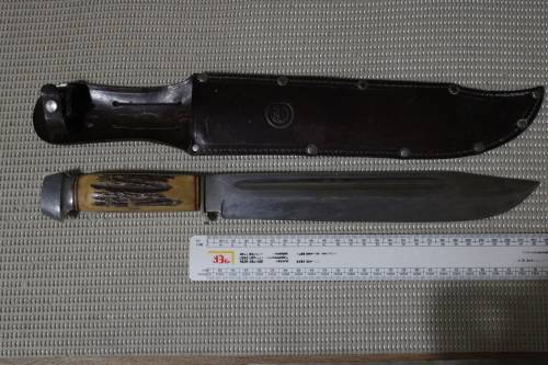 Solingen Stag Horn Bowie Knife