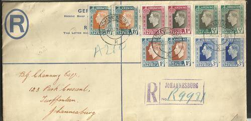 Union. FDC. Rust. Some stamps spoiled