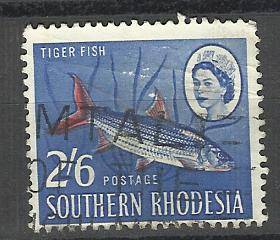 Southern Rhodesia. 1 x 2/-6d stamp. Used/hinged
