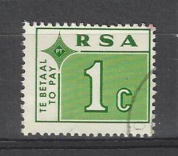 RSA. 1 x 1c postage due stamp. Used slightly hinged