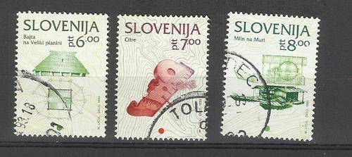 Slovenija. Group of 3 stamps. Used/hinged