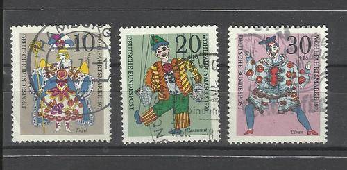 Deutsche Bundepost. Group of 3 stamps. Used not hinged