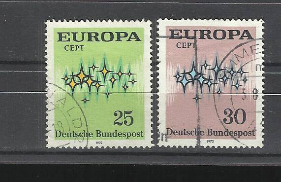 Deutsche Bundepost. Group of 2 stamps. Used not hinged