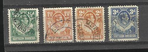 Northern Rhodesia. Part of set. Used/hinged