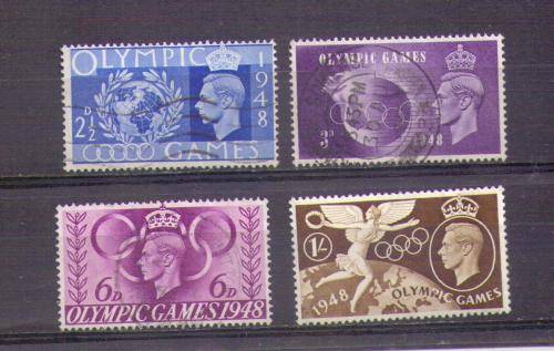 Great Britain. Complete set of 4 stamps. Used not hinged