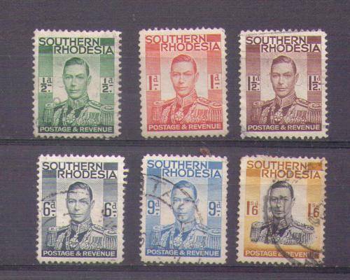 Southern Rhodesia. Part of set. Used/hinged/rust