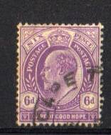 Cape of Good Hope. 1 x 6d Stamp. Used/hinged