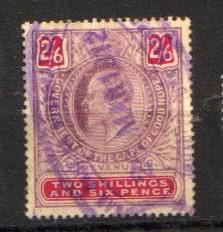 Cape of Good Hope. 1 x 2 Shilling 6d Revenue stamp. Used/hinged.