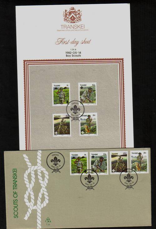 Transkei. FDC with matching First-day Sheet.