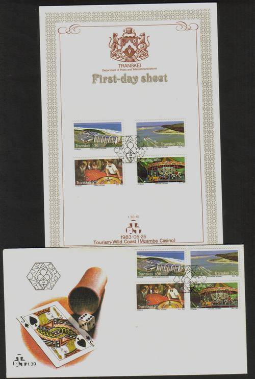 Transkei. FDC with matching First-day Sheet.