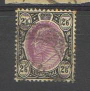 Transvaal. 1 x 2 Shilling 6 pence stamp. Used/hinged