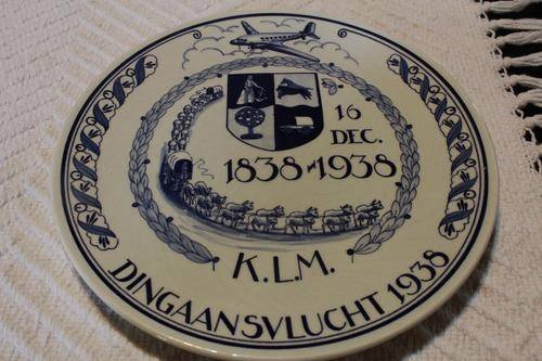KLM Dingaansvlucht plate 1938 (Groot Trek)