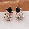Full Drill Cute Bow Earrings