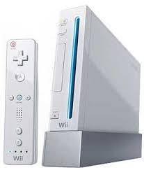 wii console with 2 games