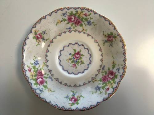 Beautiful Royal Albert saucer - Petit Point