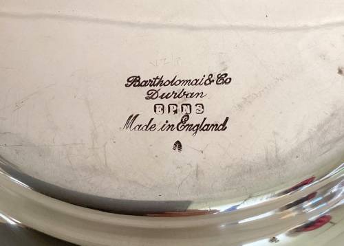 SILVER PLATED TROPHY DISH FOR THE ROYAL AGRICULTURAL SOCIETY OF NATAL