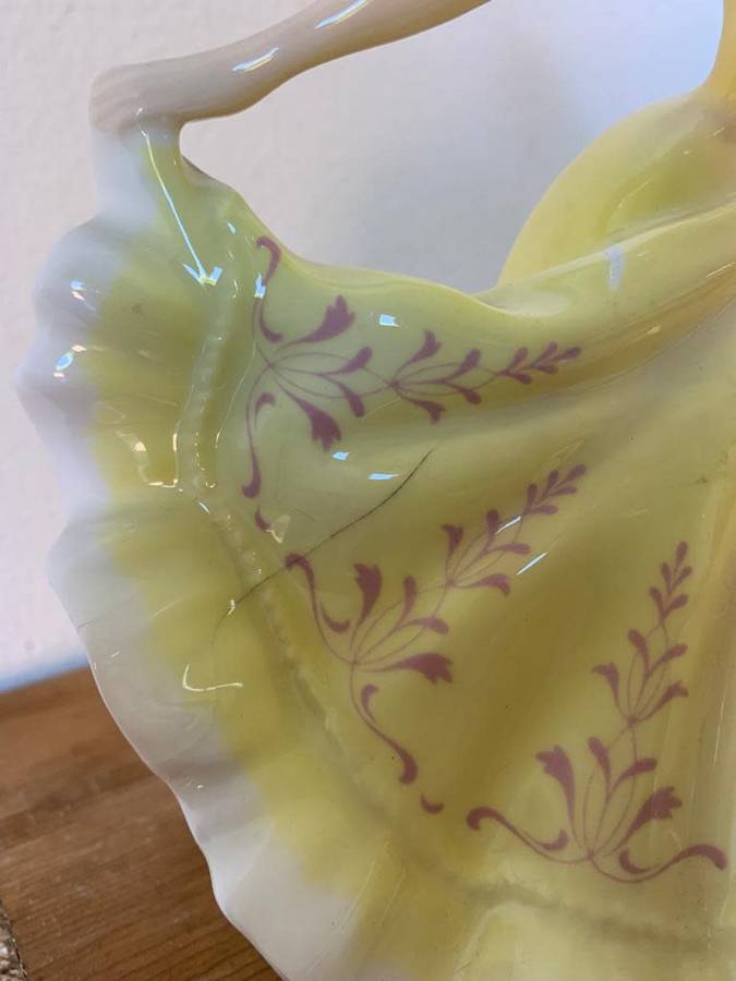 Beautiful large Royal Doulton figurine `Ninette` - minor damage