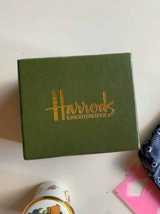 #59 Alastor enamel trinket box in a Harrods presentation box