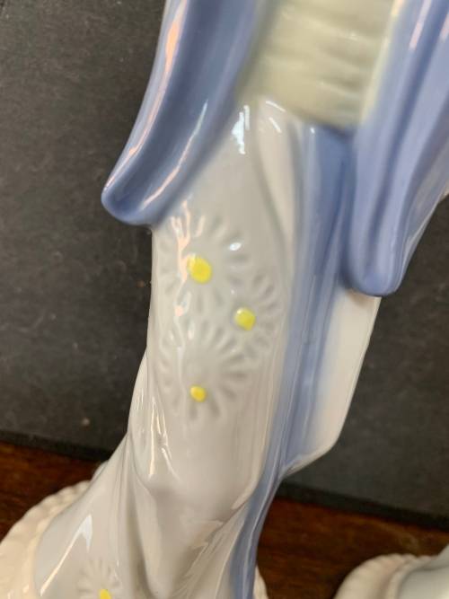 Pair Of Porcelain Geisha Figurines