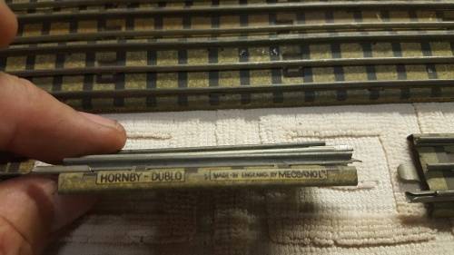 Vintage 8 piece Hornby track lot