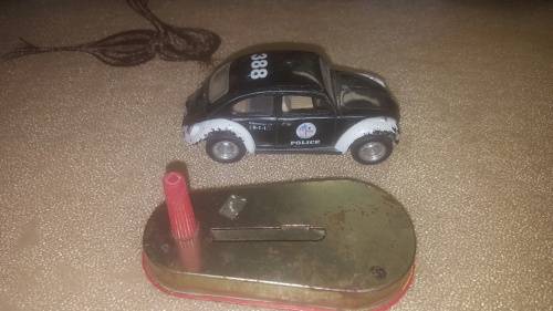 Vintage Tin rattle. and VW classic police beetle lot