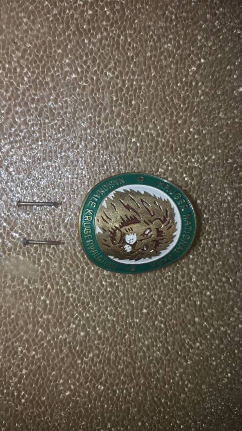 Vintage South African Nation Parks badge lot