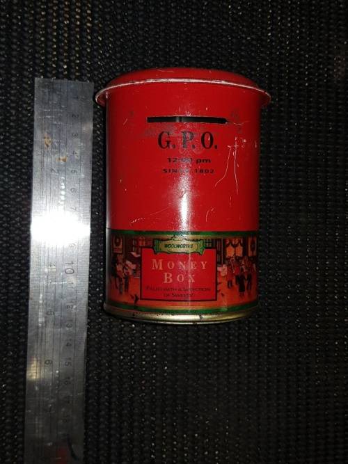 Vintage tin General Post office  money box.