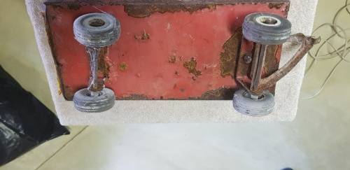 Large  Vintage spareco metal trailer