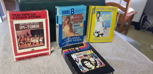 Lovely set of 8 track cassettes in vintage box.