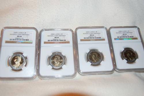 90 th Birthday Mandela coin MS 66 -Get yours today !!!!!
