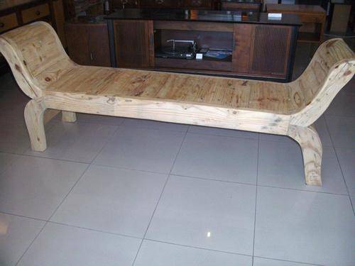 Solid pine bench