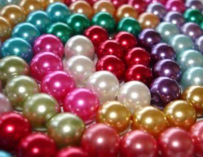 260 x 8mm Glass Pearls - 13 Colours