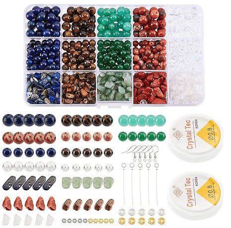 ***DIY***   Natural /  Synthetic / Assorted / Stone Beads / Chip / Findings   / Jewelry Making Kit