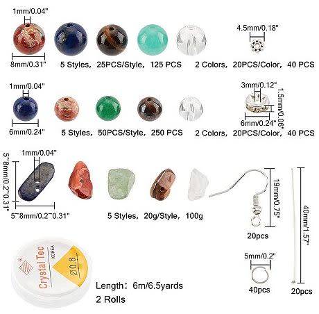 ***DIY***   Natural /  Synthetic / Assorted / Stone Beads / Chip / Findings   / Jewelry Making Kit
