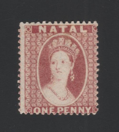 Natal - 1859 - 1d Rose-Red - Perf.14 - No Wmk - Mint - R2500+