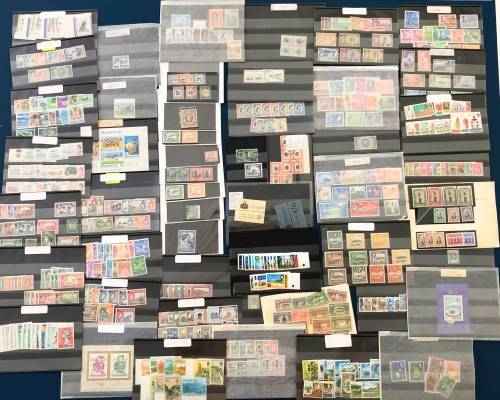 COMMONWEALTH COLLECTION ON 51 STOCK CARDS - COMPLETE SETS KGVI to QEII - MINT - HUGE VALUE!!