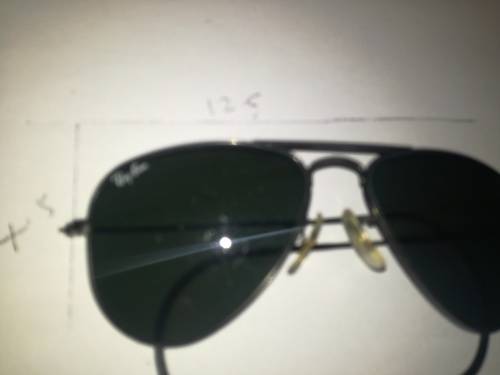Rayban vintage black teardrop babyface sunglasses