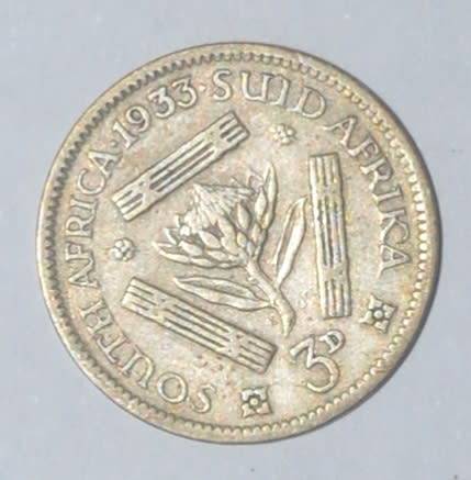 1933 Threepence Coin