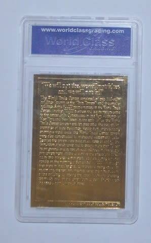 23kt GOLD 2002 NEVER FORGET COLLECTABLE 1ST ANNIVERSARY 9/11