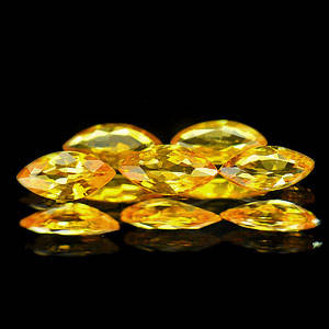 1.16ct 5 PIECE YELLOW SAPPHIRE LOT
