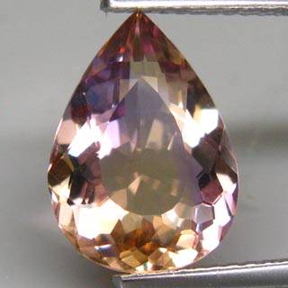 3.61Ct NATURAL PEAR CUT BI COLOUR AMETRINE