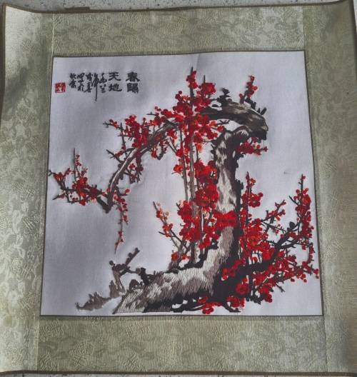 Amazing Chinese Handmade Silk Embroidery Art, Vintage Art, Silk Art, Su Xiu/Su Shiu, Needle Stitch A