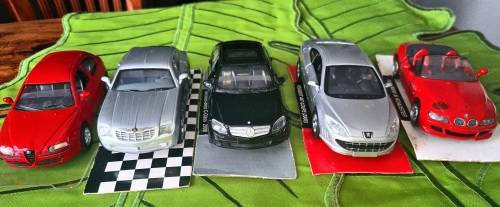 1 Bid for all 5 1:32 Alloy Metal  Diecast  Cars