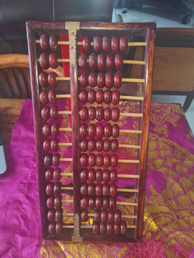 Vintage Diamond Brand Chinese Abacus 13 Rows 91 Beads