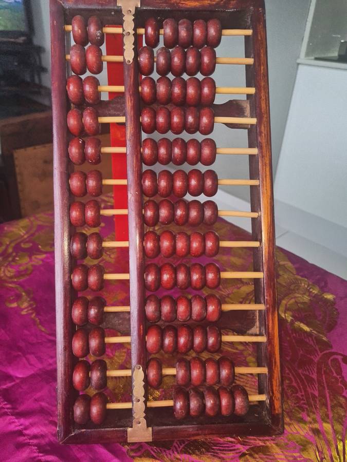 Vintage Diamond Brand Chinese Abacus 13 Rows 91 Beads