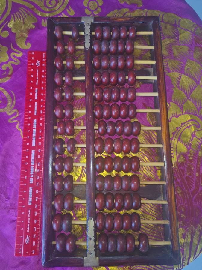 Vintage Diamond Brand Chinese Abacus 13 Rows 91 Beads