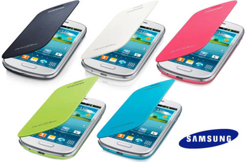 Flip case for Samsung Galaxy S3 mini -Bulk sale, 2 x Black and 1 x Navy